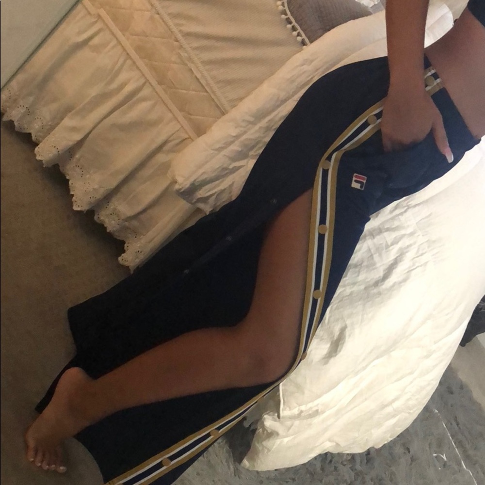 Fila button up sweat pants